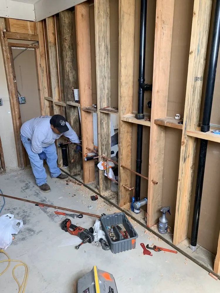 Commercial rough-in plumbing for Trenchless Sewer Repair in Quail Hollow